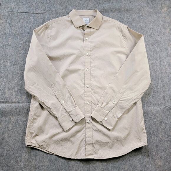 Thomas Mason x Todd Snyder Button Up Dress Shirt size 18.5 Cream - Picture 1 of 11